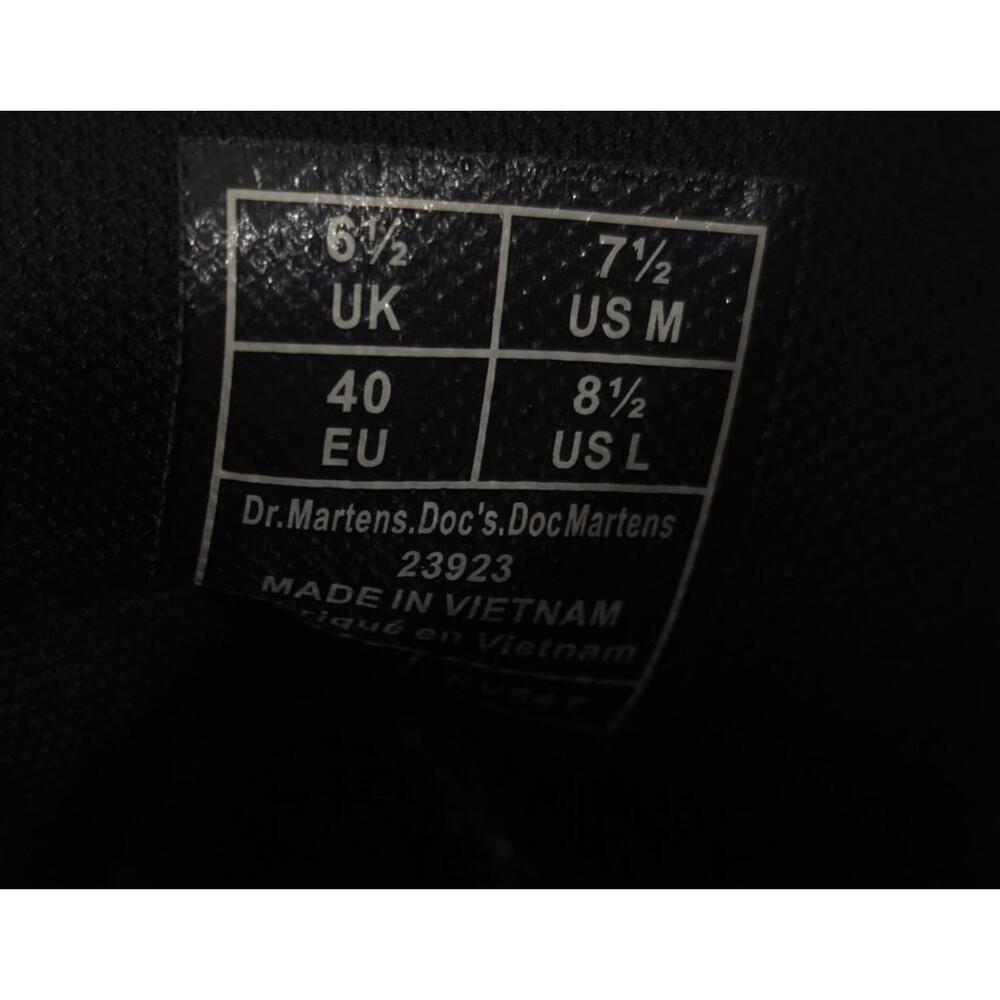 Unisex Dr. Martens Doc The Original Green Leather Boots 23923 Size 7.5M 8.5W - Picture 7 of 7